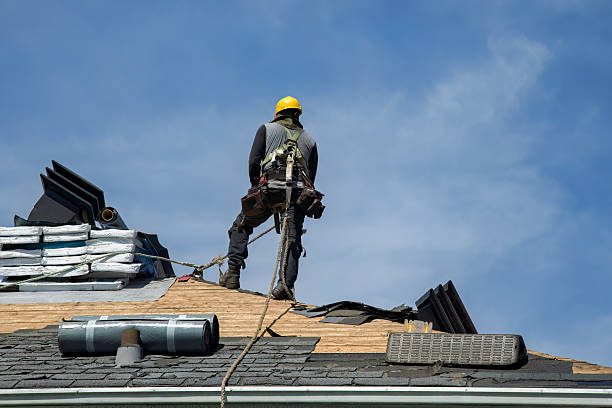 Professional Roofing technician working in Stockdale, TX